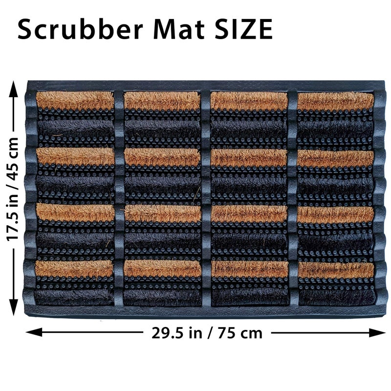FOOTMATTERS حصيرة تنظيف الطين نينامار من فوت ماترز - 29.5 × 17.5 بوصة - Image 5